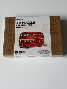 Rolife 3D Puzzle Creation Set - Red London Tour Bus - New